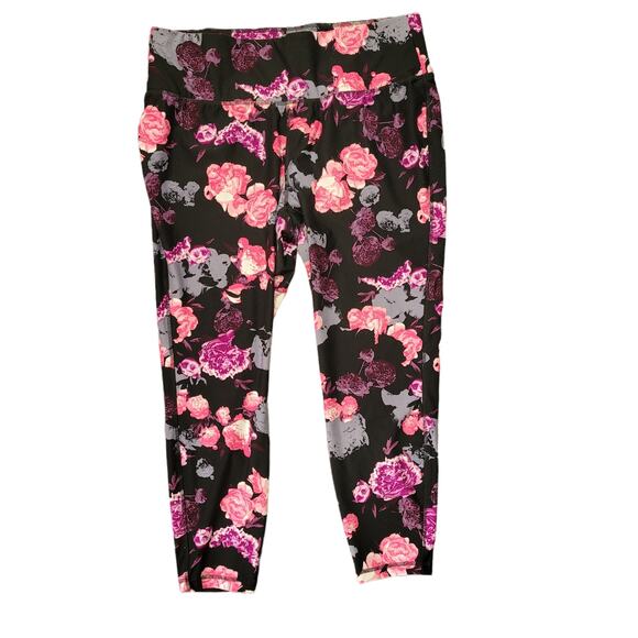 Livi Lane Bryant 18/20 floral print athletic 7/8 length thick band - Picture 1 of 4
